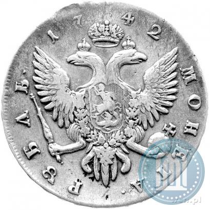 Picture 1 rouble 1742 year СПБ 