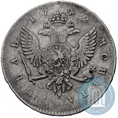 Picture 1 rouble 1742 year СПБ 