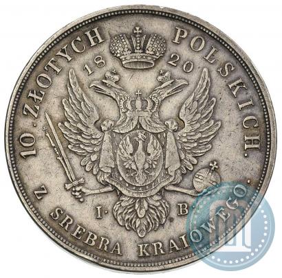 Picture 10 złotych 1820 year IB 