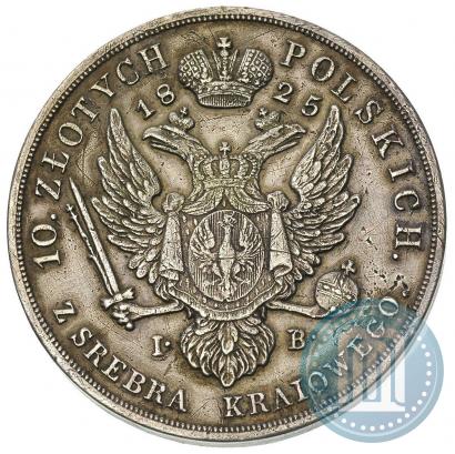 Picture 10 złotych 1825 year IB 