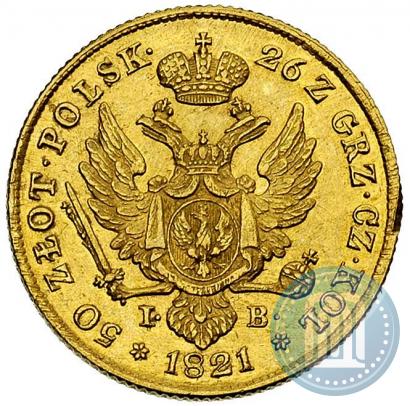 Picture 50 złotych 1821 year IB 