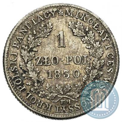 Picture 1 złoty 1830 year FH 