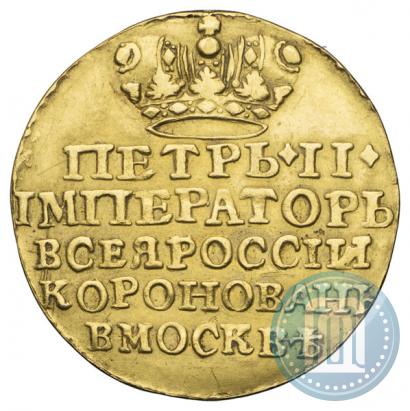 Фото Жетон 1728 года  "Коронация Императора Петра II"