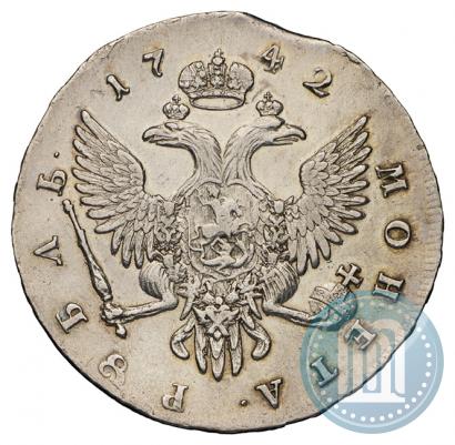 Picture 1 rouble 1742 year СПБ 