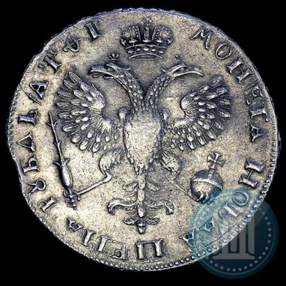 Picture 1 rouble 1719 year OK "Portrait in armour"