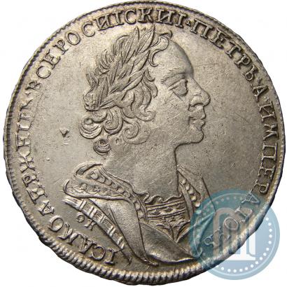 Picture 1 rouble 1724 year OK "Portrait in ancient armour"