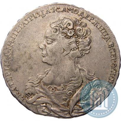 Picture 1 rouble 1725 year  "Moscow type, portrait turned to the left"