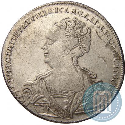 Picture 1 rouble 1726 year СПБ "Petersburg type, portrait turned to the left"