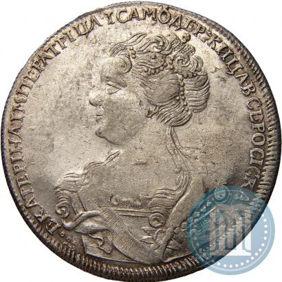 Picture 1 rouble 1726 year СПБ "Petersburg type, portrait turned to the left"