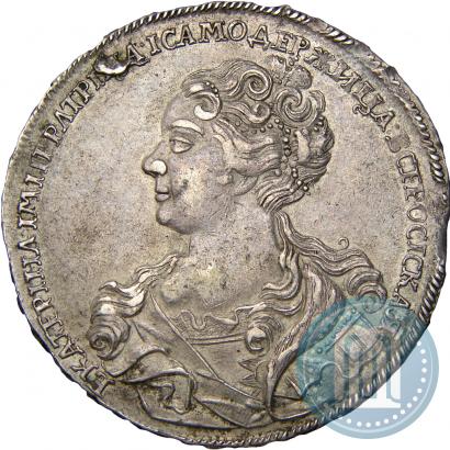 Picture 1 rouble 1726 year  "Moscow type, portrait turned to the left"