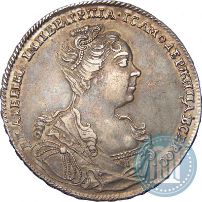 Picture 1 rouble 1726 year  "Moscow type, portrait turned to the right"