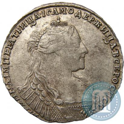 Picture Poltina 1737 year  "Type of 1735"