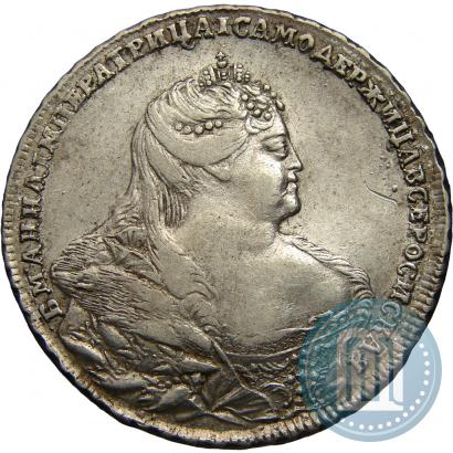 Picture 1 rouble 1738 year  "Moscow type"