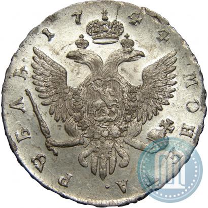 Picture 1 rouble 1744 year СПБ 