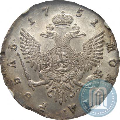 Picture 1 rouble 1751 year СПБ 