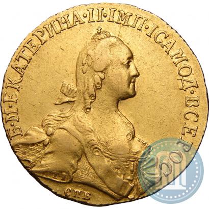 Picture 10 roubles 1766 year СПБ 