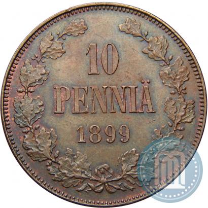 Picture 10 pennia 1899 year  