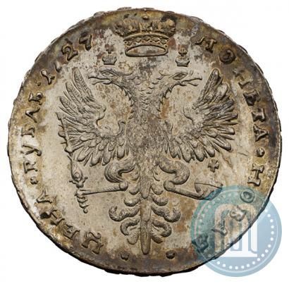 Picture 1 rouble 1727 year  "Moscow type, portrait turned to the right"