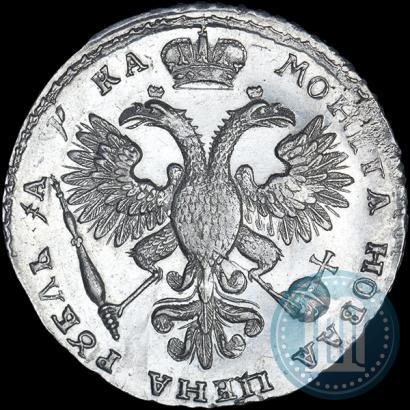 Picture 1 rouble 1721 year  "Portrait with shoulder straps"