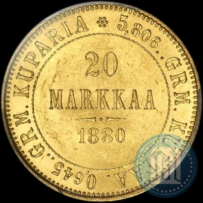 Picture 20 markkaa 1880 year S 