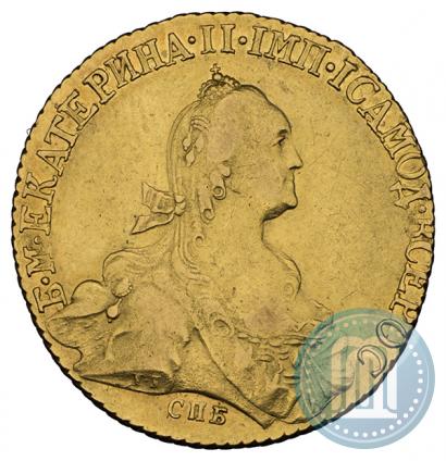 Picture 10 roubles 1773 year СПБ 