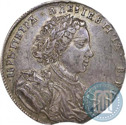 Picture 1 rouble 1707 year  "Portrait by G. Gaupt"