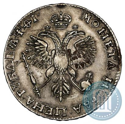 Picture 1 rouble 1719 year OK "Portrait in armour"