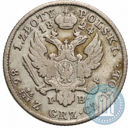 Picture 1 złoty 1824 year IB 