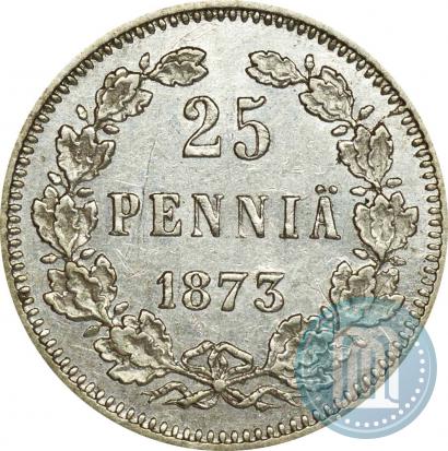 Фото 25 пенни 1873 года S 