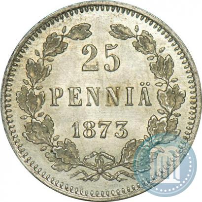 Фото 25 пенни 1873 года S 