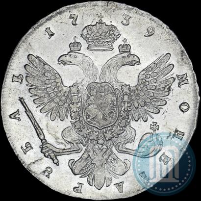 Picture 1 rouble 1739 year СПБ "Petersburg type"