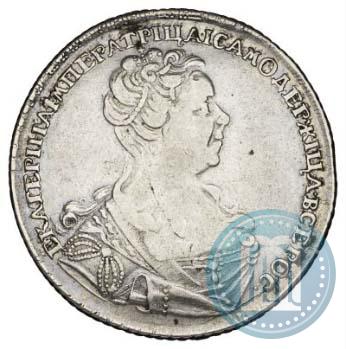 Picture 1 rouble 1727 year СПБ "Small head"