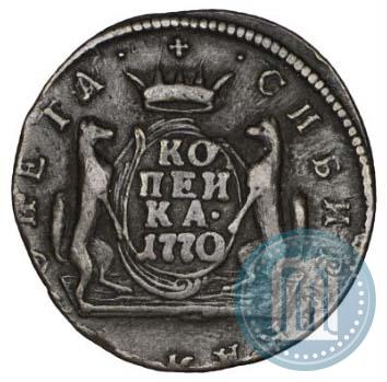 Picture 1 kopeck 1770 year КМ 