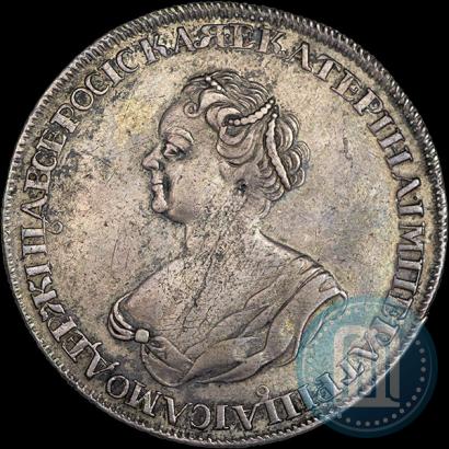 Picture 1 rouble 1725 year  "Mourning rouble"