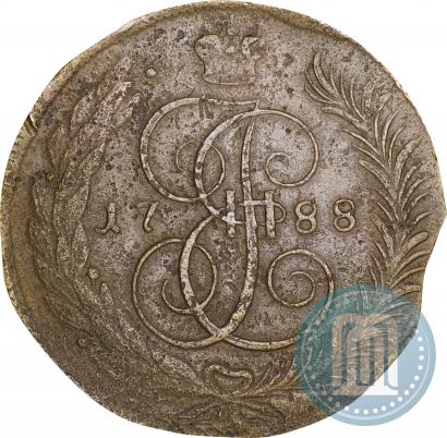 Фото 5 копеек 1788 года ММ 