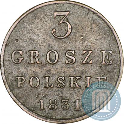 Picture 3 grosze 1831 year KG 