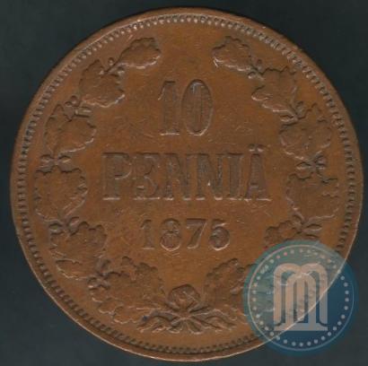 Picture 10 pennia 1875 year  