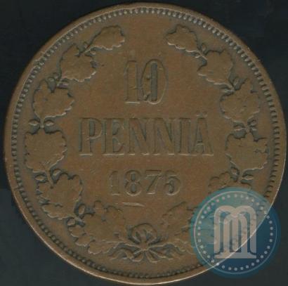 Picture 10 pennia 1875 year  