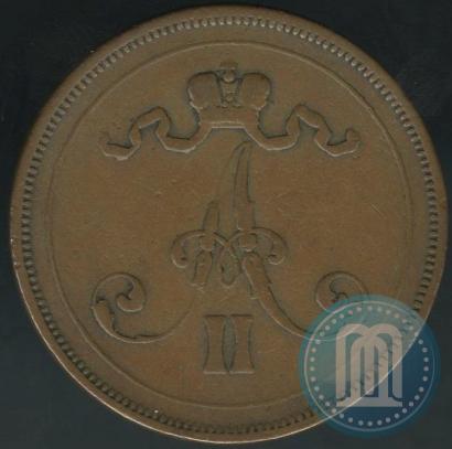 Picture 10 pennia 1875 year  