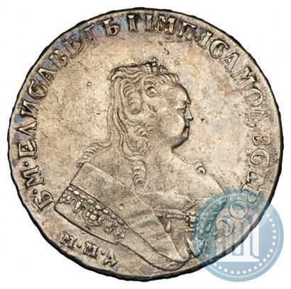 Фото 1 рубль 1750 года ММД 