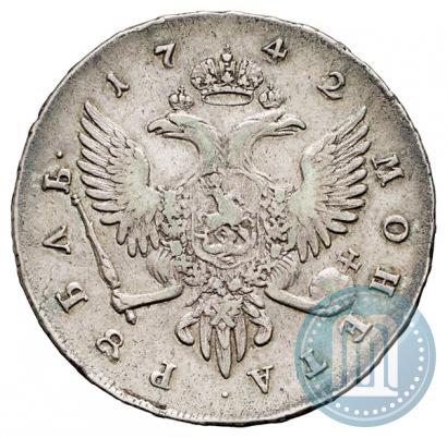 Picture 1 rouble 1742 year СПБ 