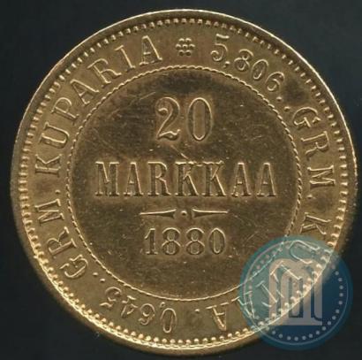 Picture 20 markkaa 1880 year S 