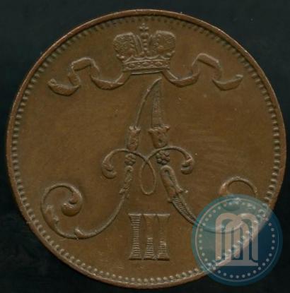 Picture 5 pennia 1889 year  