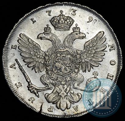 Picture 1 rouble 1739 year СПБ "Petersburg type"