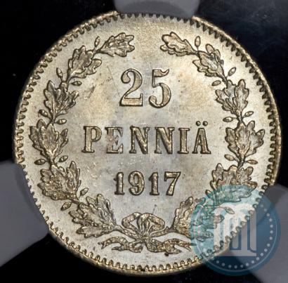 Picture 25 pennia 1917 year S 