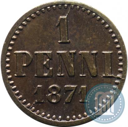 Фото 1 пенни 1871 года  