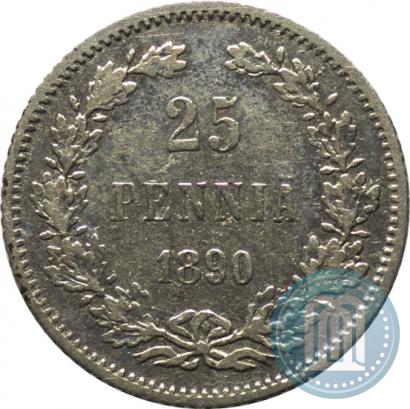 Picture 25 pennia 1890 year L 