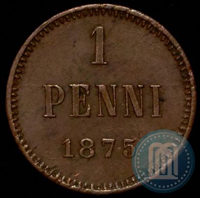 Picture 1 penni 1875 year  