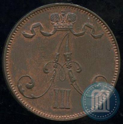 Picture 5 pennia 1892 year  