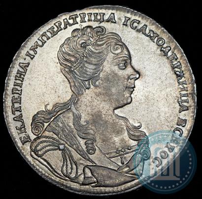 Picture 1 rouble 1727 year  "Moscow type, portrait turned to the right"